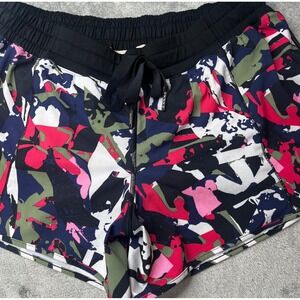Lululemon Track Hotty Hot HR Lined Running‎ Shorts Abstract Print Size 10
